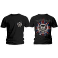 Motorhead Unisex T-Shirt: British War Pig & Logo (Black) (Back Print)
