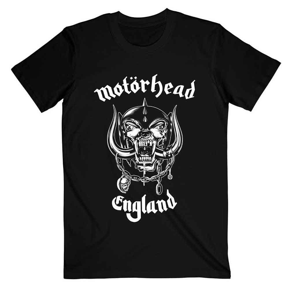 Motorhead Unisex T-Shirt: England (Black)