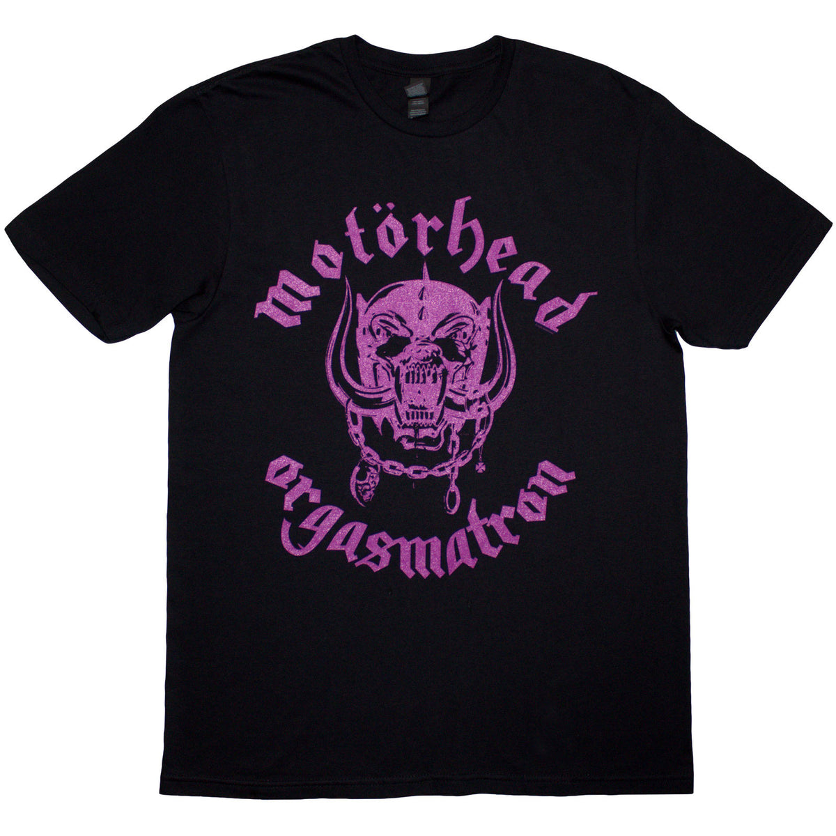 Motorhead Unisex T-Shirt: Orgasmatron Lyric (Black) (Back Print)