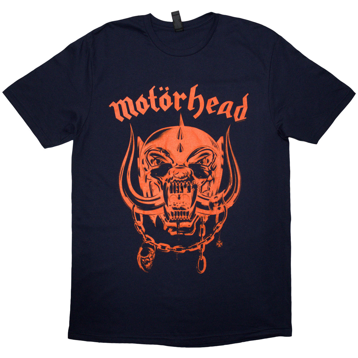 Motorhead Unisex T-Shirt: Good & Loud (Navy Blue) (Back Print)