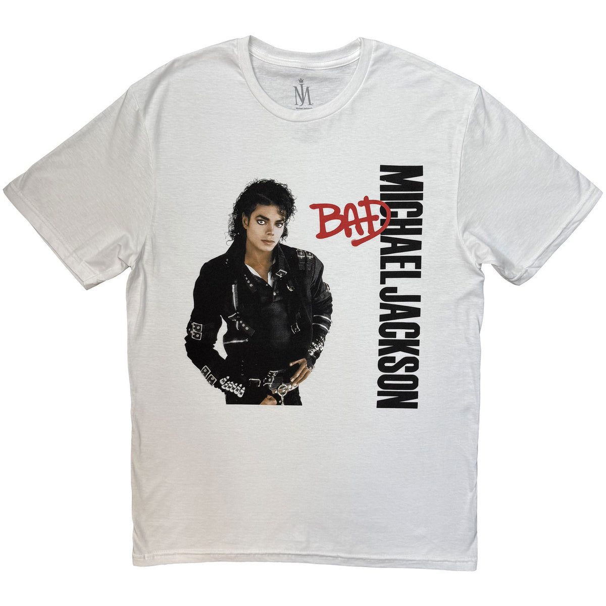 Michael Jackson Unisex T-Shirt: Bad (White)