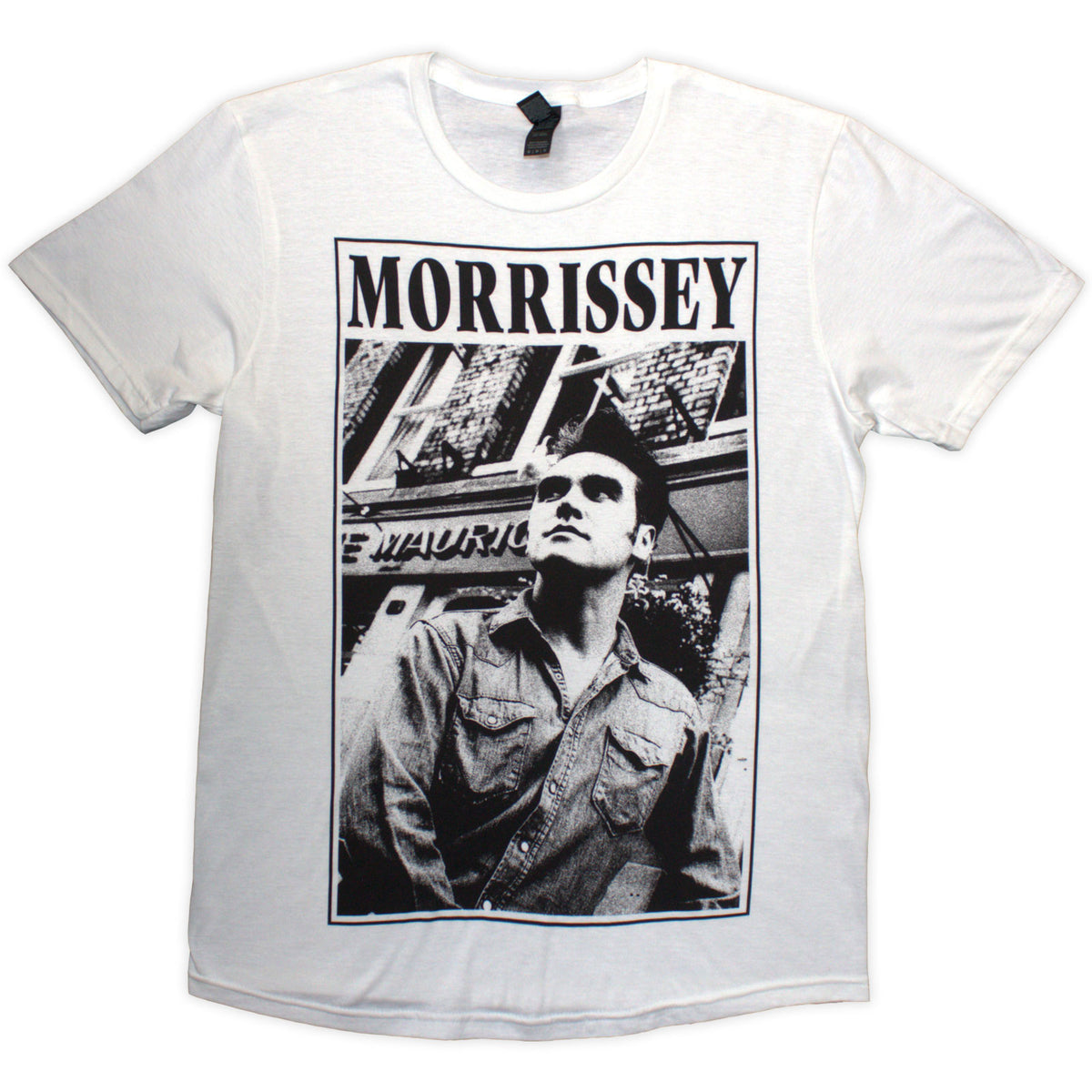 Morrissey Unisex T-Shirt: Maurice B&W (White)