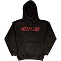 Motley Crue Unisex Pullover Hoodie: Distressed Logo (Black)