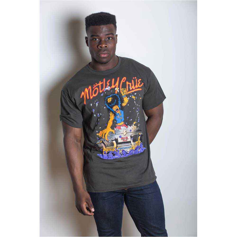 Motley Crue Unisex T-Shirt: Allister King Kong (Grey)