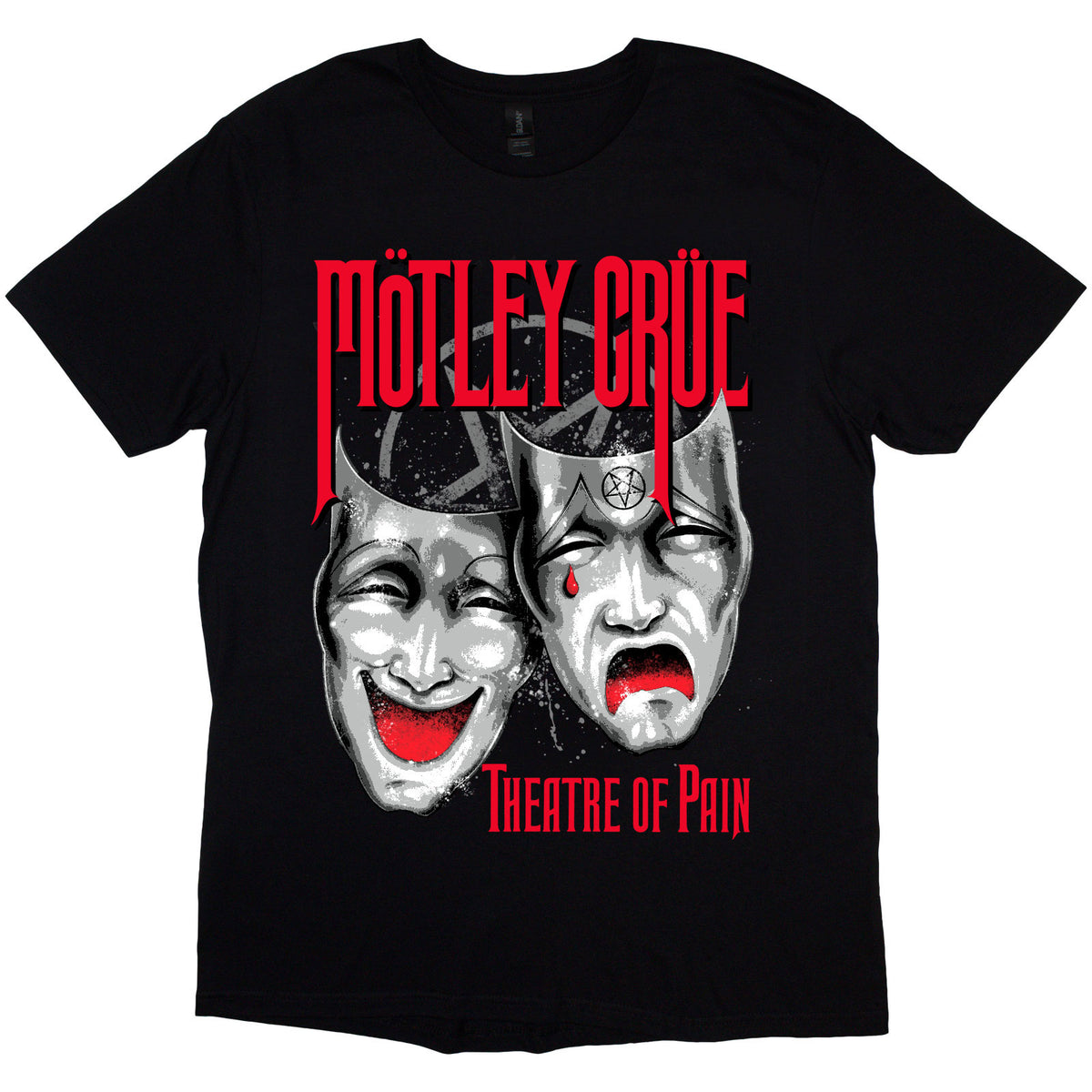 Motley Crue Unisex T-Shirt: Theatre of Pain Cry (Black)
