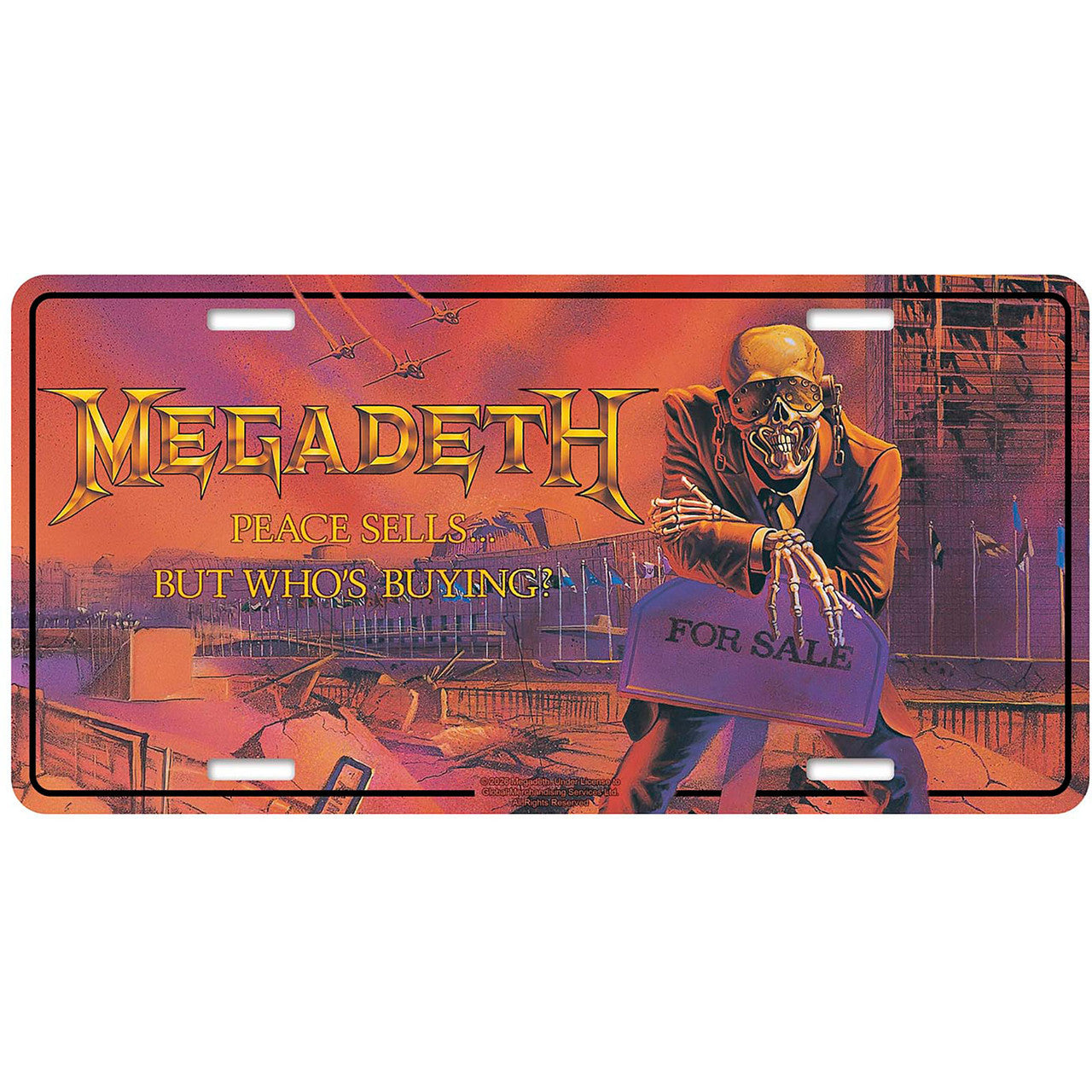 Megadeth: Peace Sells Number Plate