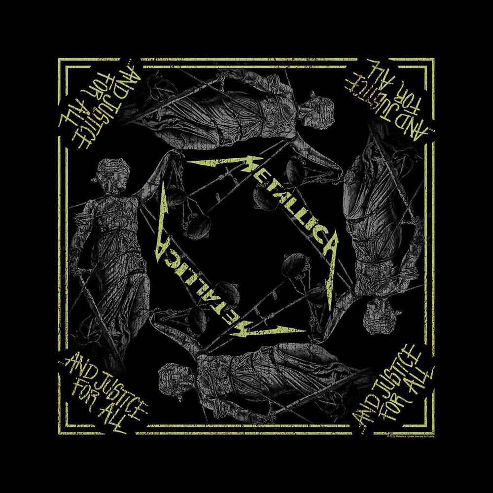 Metallica: And Justice For All Unisex Bandana (Black)