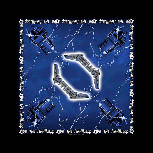 Metallica: Ride The Lightning Unisex Bandana (Black)