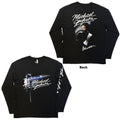 Michael Jackson: Thriller/Hat Poses Unisex Long Sleeve T-Shirt (Black) (Back Print)