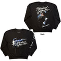 Michael Jackson: Thriller/Hat Poses Unisex Sweatshirt-Shirt (Black) (Back Print)