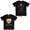 Michael Jackson: Dangerous World Tour Unisex T-Shirt (Black) (Back Print)