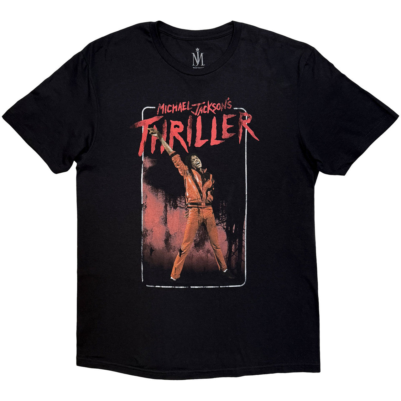 Michael Jackson: Thriller White Red Suit Unisex T-Shirt (Black)