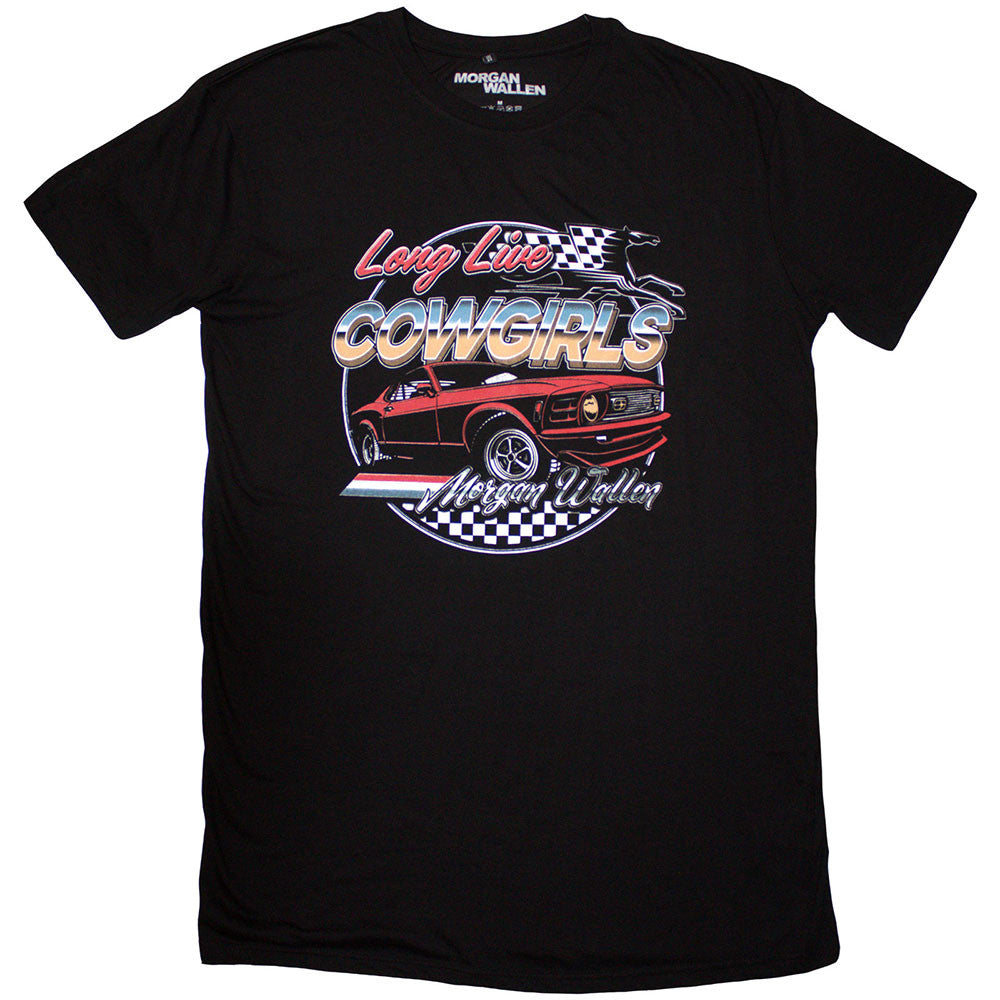 Morgan Wallen: Cowgirls Car Ladies T-Shirt Dress (Black)