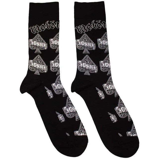 Motorhead: Ace Of Spades Repeat Unisex Ankle Socks (Black) (UK Size 7 - 11)