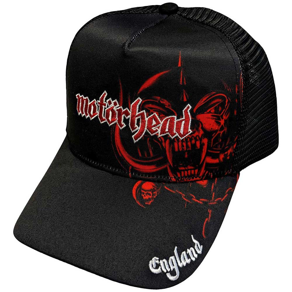 Motorhead: England Red Warpig Unisex Mesh Back Cap (Black)