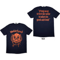 Motorhead: Good & Loud Unisex T-Shirt (Navy Blue) (Back Print)