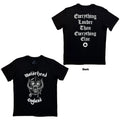 Motorhead: England Unisex T-Shirt (Black) (Back Print)
