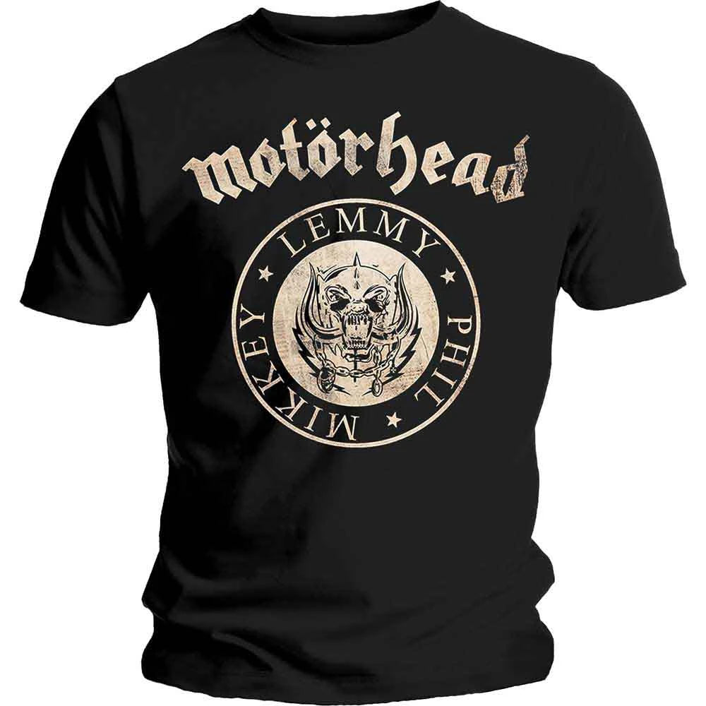 Motorhead: Undercover Seal Newsprint Unisex T-Shirt (Black)