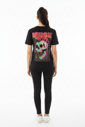 Muse: Punk Skull Unisex T-Shirt (Black) (Back Print)