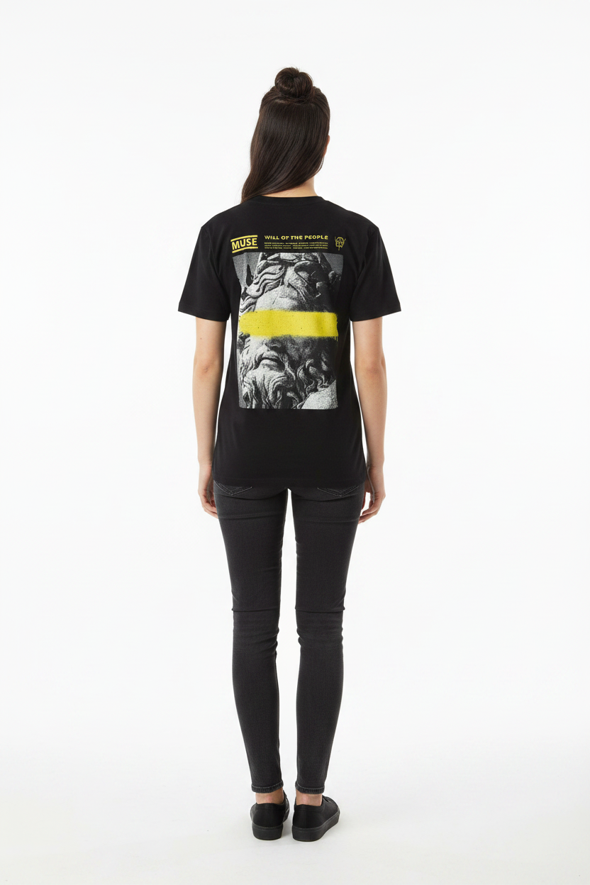 Muse: Will Of The People Unisex T-Shirt (Black) (Back Print)