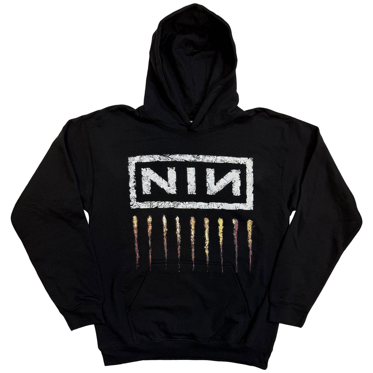 Nine Inch Nails Unisex Pullover Hoodie: Downward Spiral (Black)