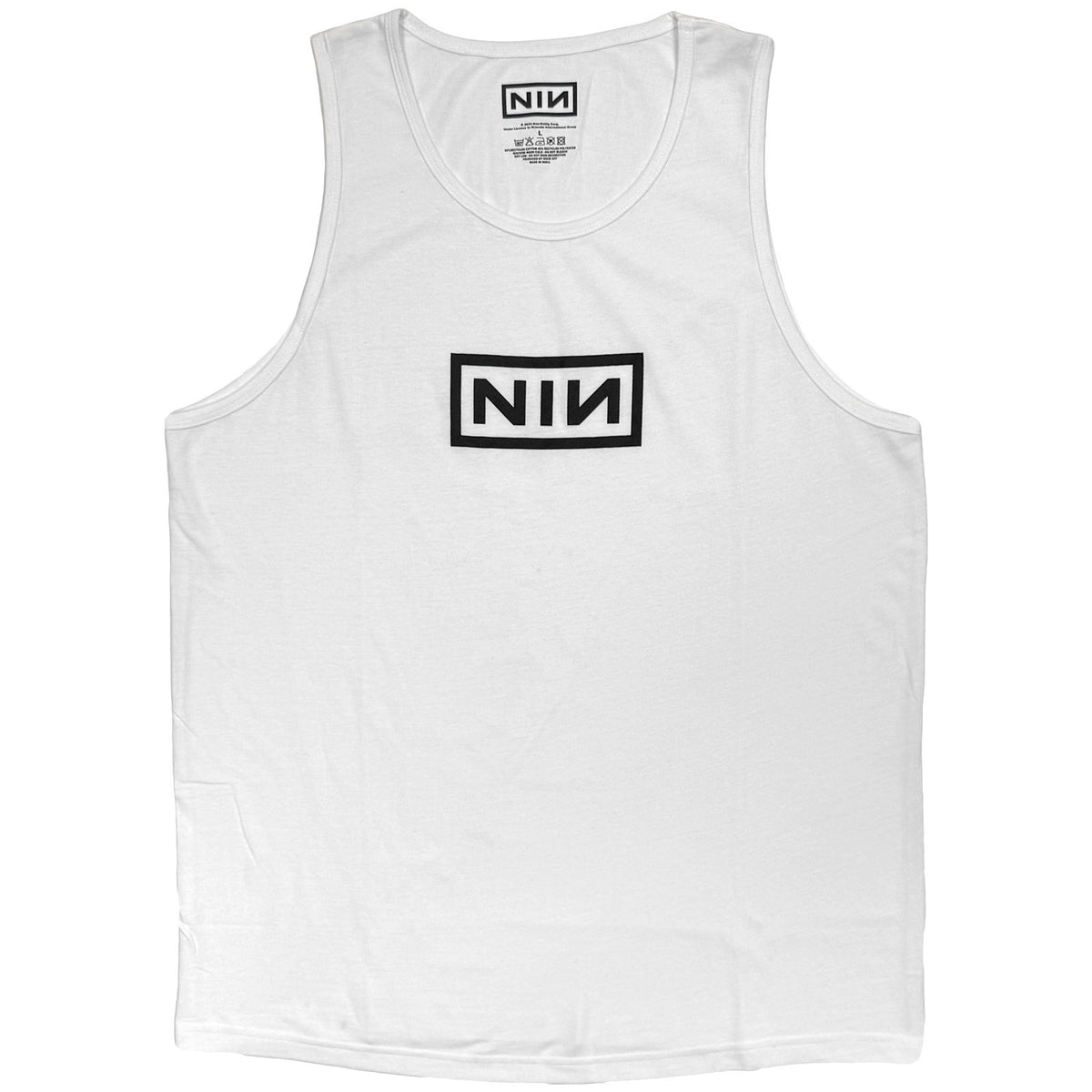 Nine Inch Nails Unisex Vest T-Shirt: Logo (White)