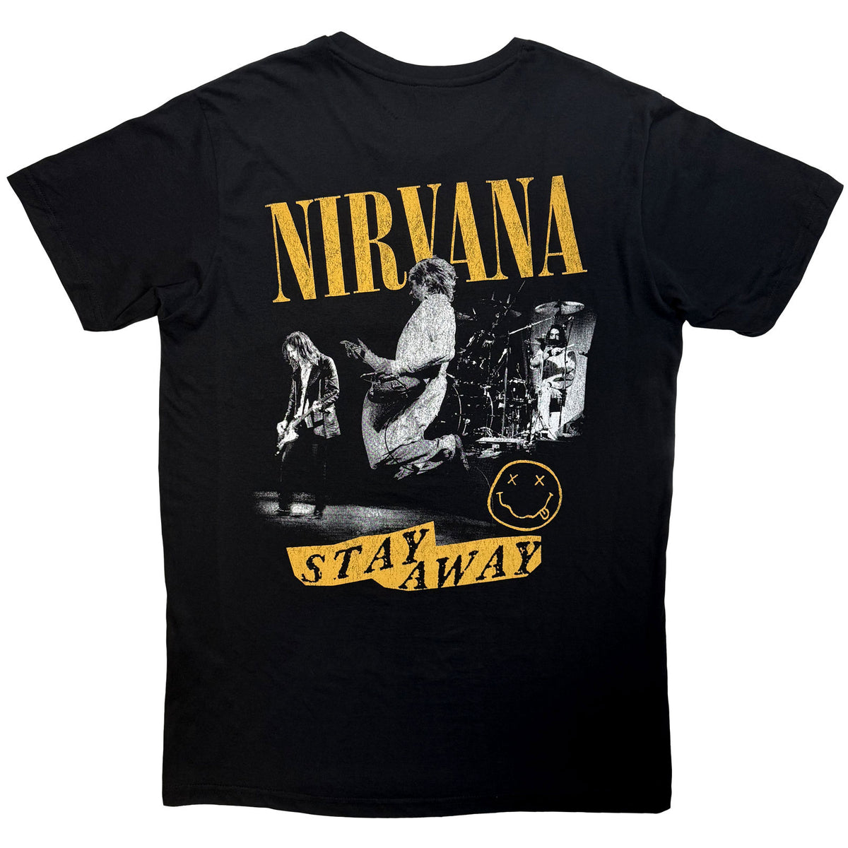 Nirvana Unisex Premium Carbon T-Shirt: Stay Away (Black) (Back Print)