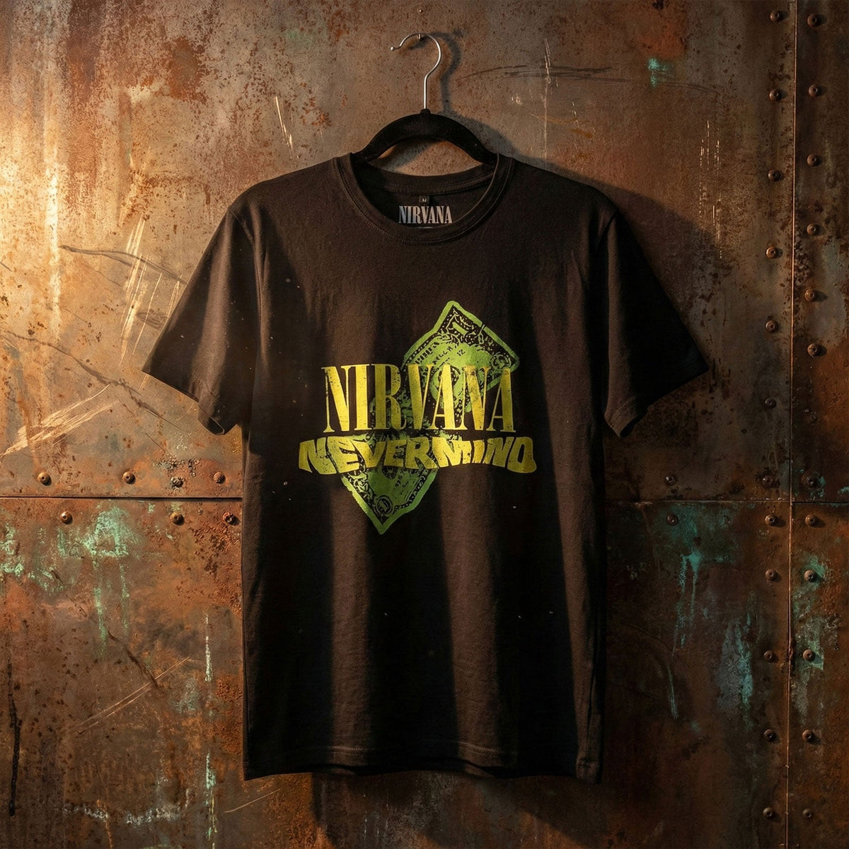 Nirvana: Nevermind Dollar Unisex Premium Carbon T-Shirt (Black)
