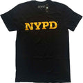 New York City Unisex T-Shirt: NYPD Text Logo (Black)