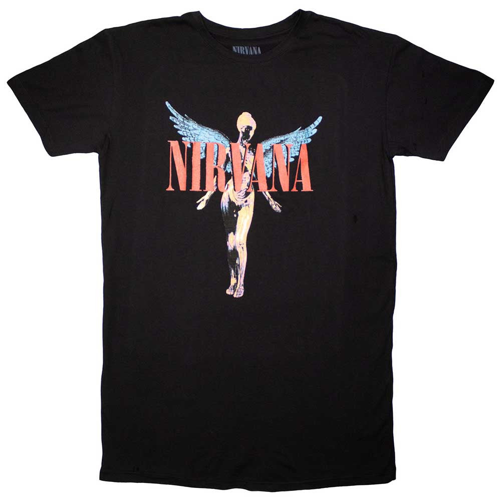 Nirvana: Angelic Ladies T-Shirt Dress (Black)