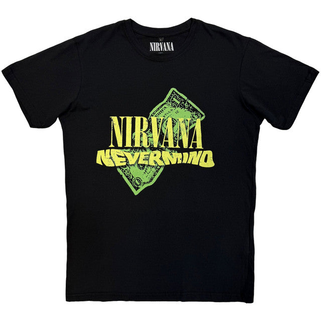 Nirvana: Nevermind Dollar Unisex Premium Carbon T-Shirt (Black)