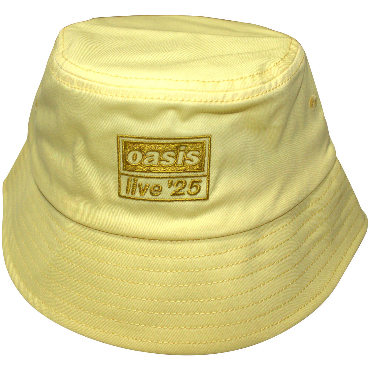 Oasis Unisex Bucket Hat: Live '25 Logo (Yellow) (Ex-Tour)