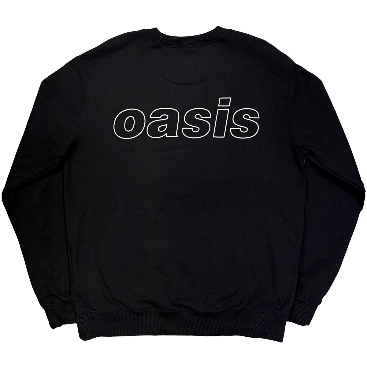 Oasis Unisex Sweatshirt: Detroit Bus Photo (Black) (Back Print & Ex-Tour)