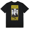 Oasis Unisex T-Shirt: Manchester 19 July Event (Black) (Back Print & Ex-Tour)