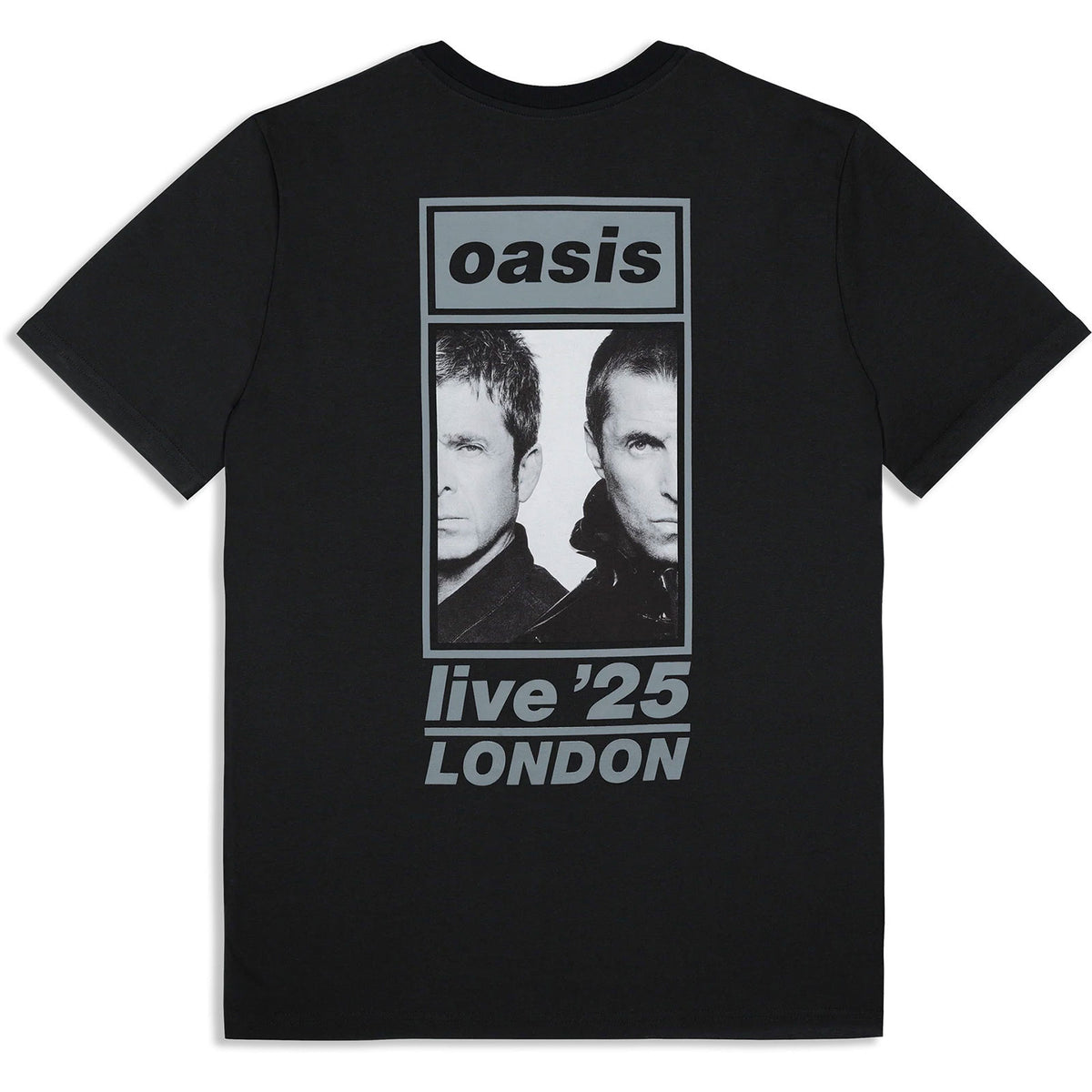 Oasis Unisex T-Shirt: London 30 July Event (Black) (Back Print & Ex-Tour)
