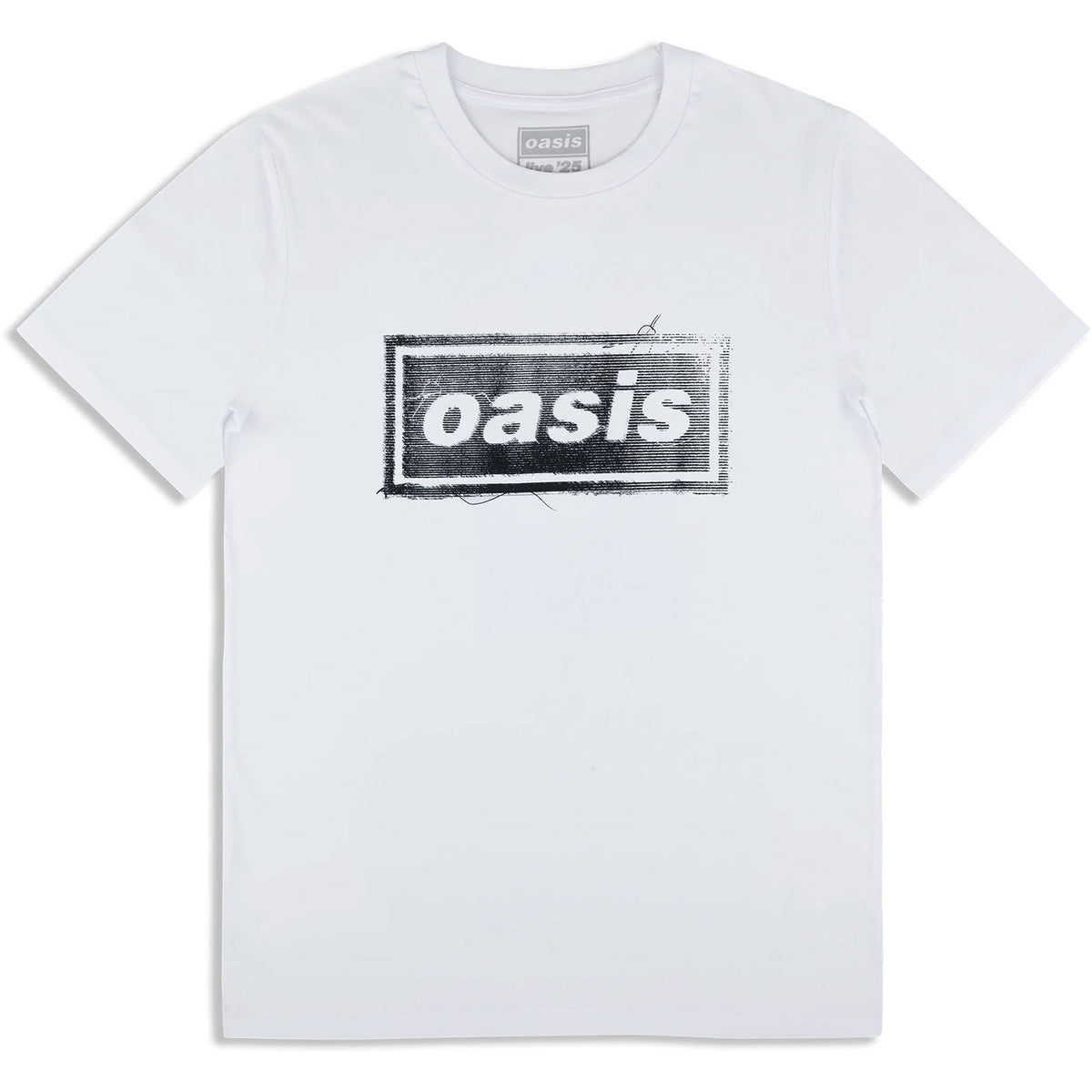 Oasis Unisex T-Shirt: Thread Logo (White) (Ex-Tour)
