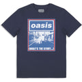 Oasis Unisex T-Shirt: What's The Story Blue Tone (Navy Blue) (Ex-Tour)