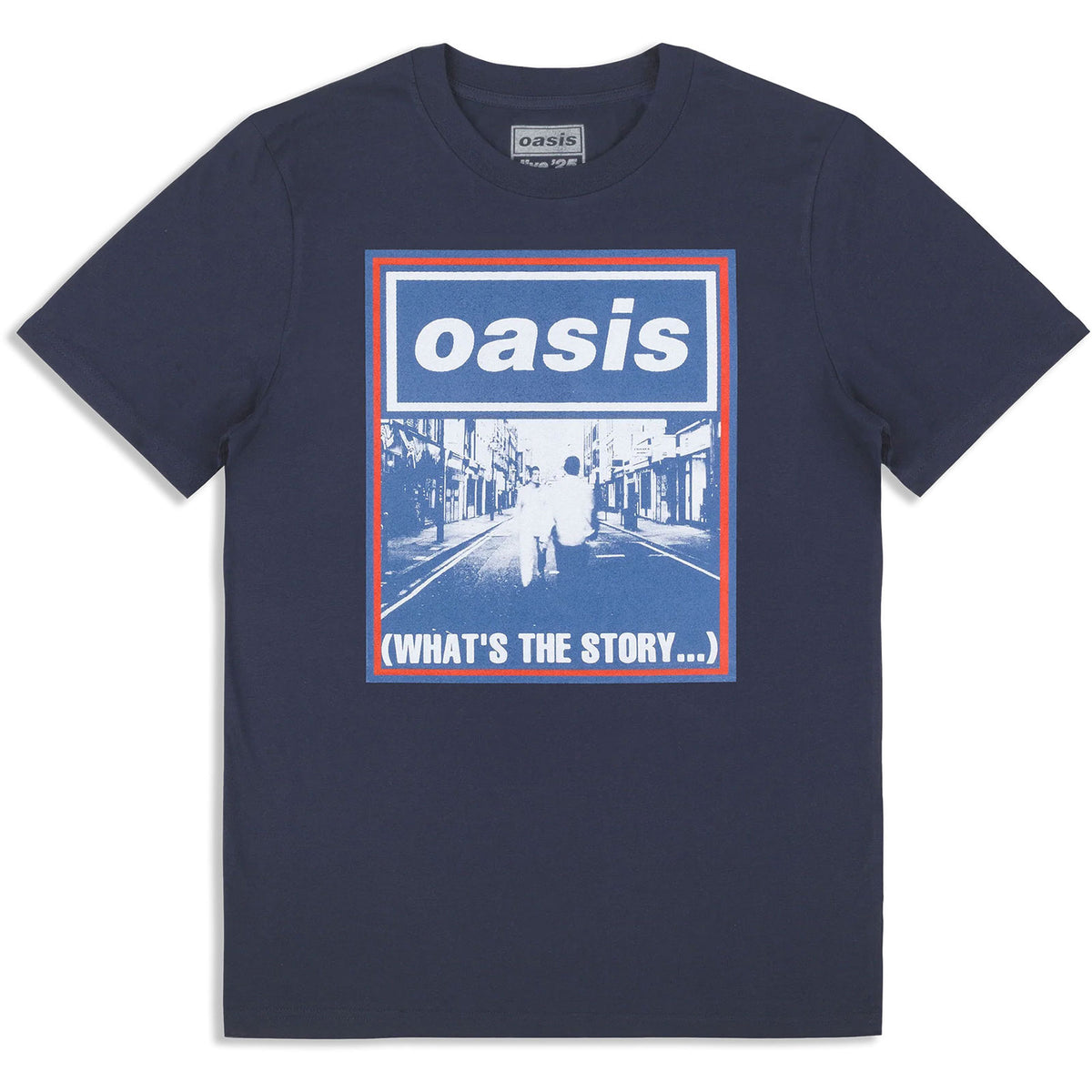 Oasis Unisex T-Shirt: What's The Story Blue Tone (Navy Blue) (Ex-Tour)