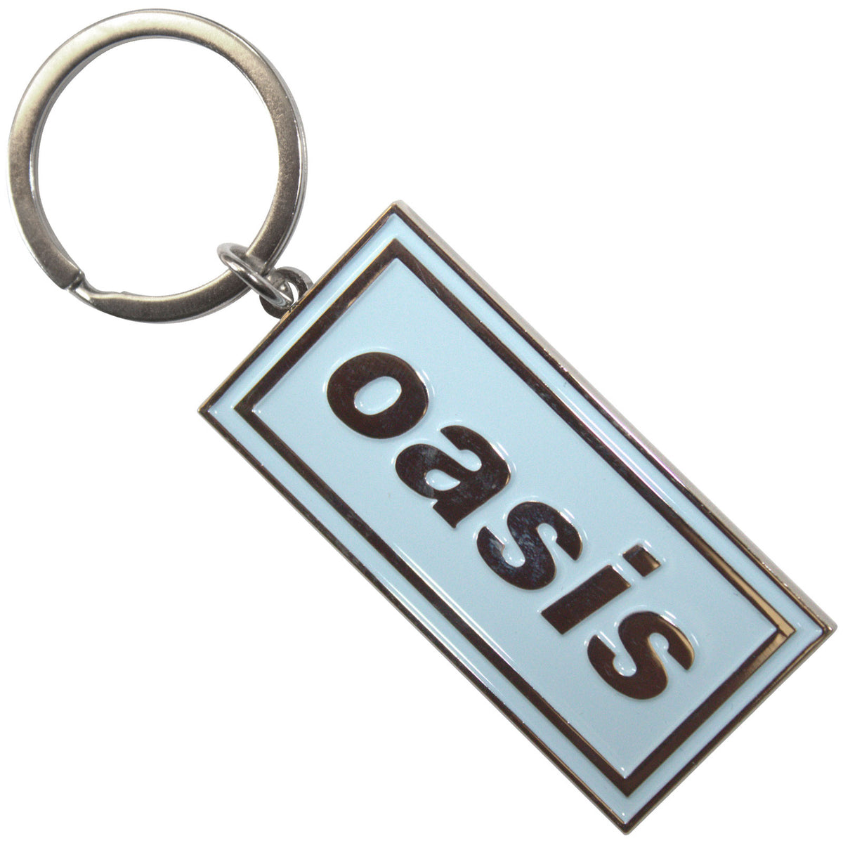 Oasis Keychain: Logo Sky Blue