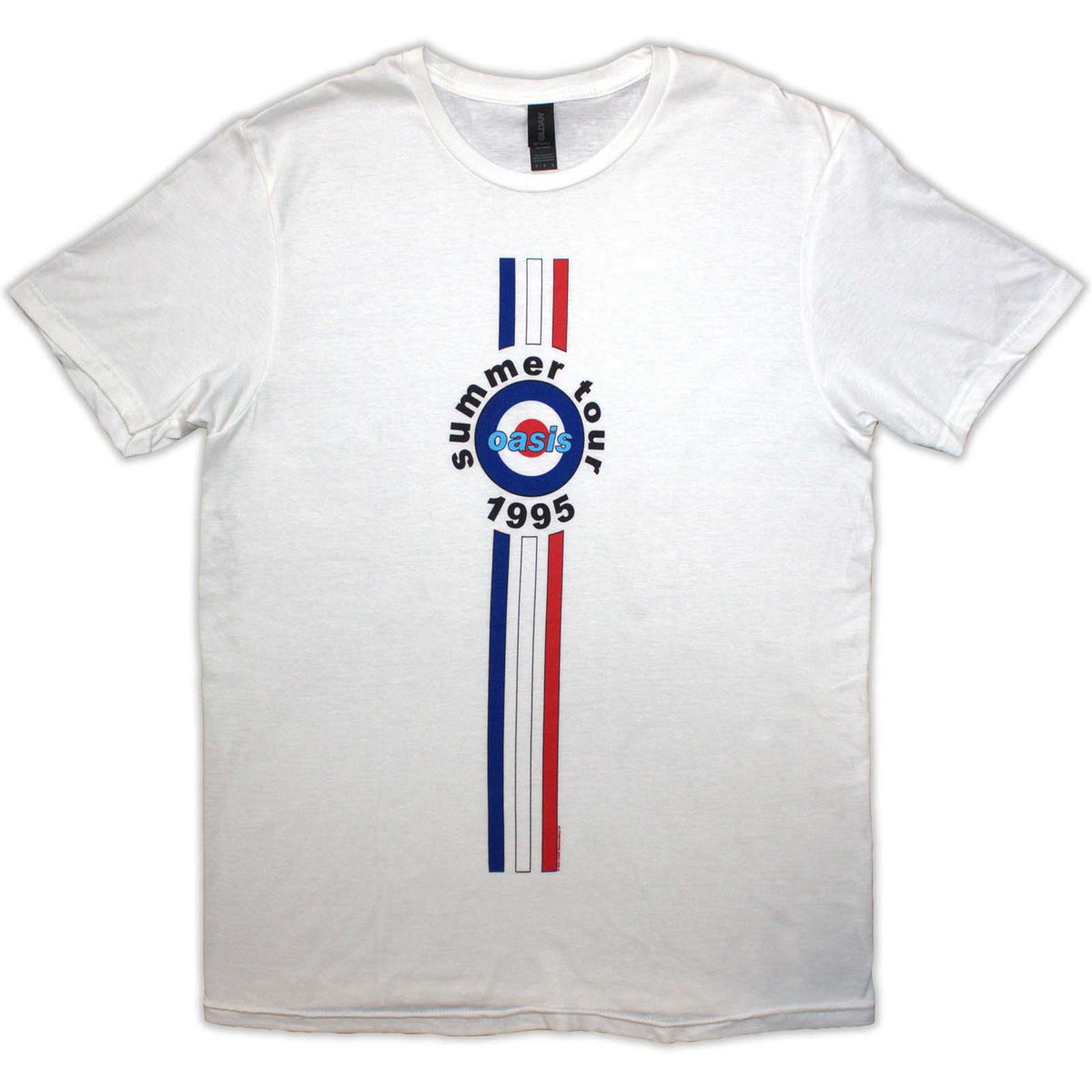Oasis Unisex T-Shirt: Stripes '95 (White)