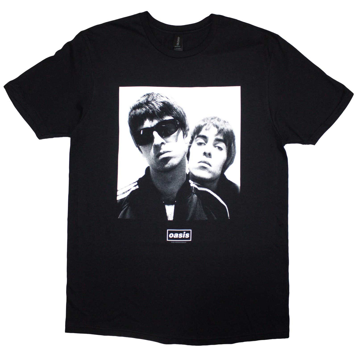 Oasis Unisex T-Shirt: Noel & Liam Square Photo (Black)