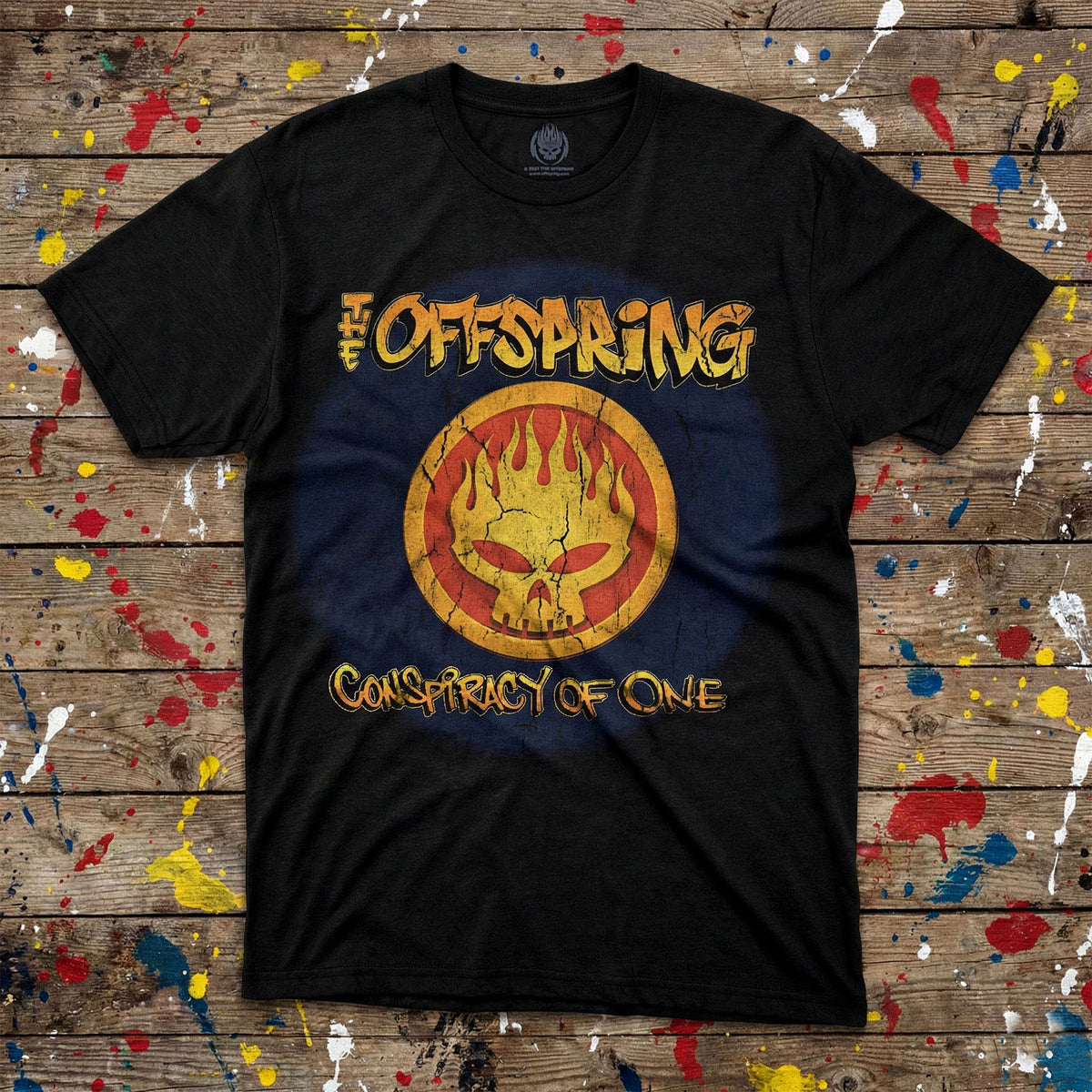 The Offspring Unisex Premium Carbon T-Shirt: Conspiracy Of One Tour '00 (Black) (Back Print)