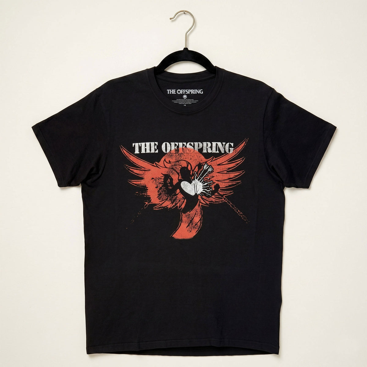 The Offspring Unisex Premium Carbon T-Shirt: Rise And Fall (Black) (Back Print)