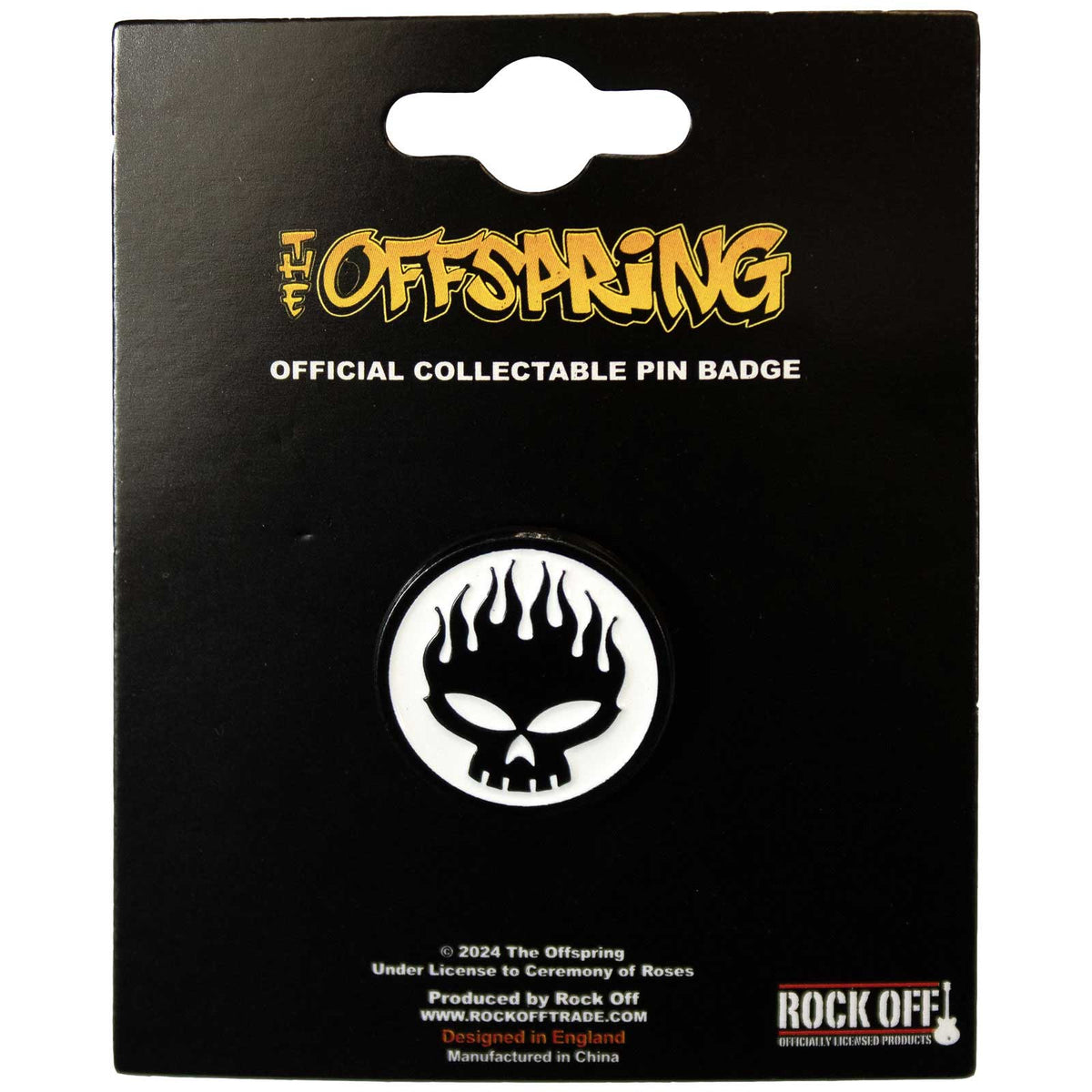 The Offspring Pin Badge: Skull
