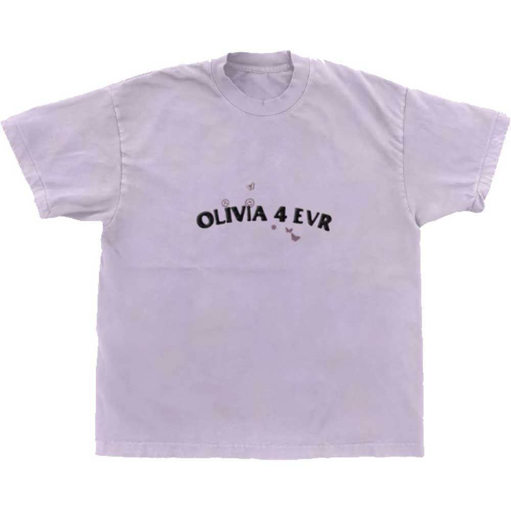 Olivia Rodrigo Unisex T-Shirt: Olivia 4 Evr Brutal (Purple) (Ex-Tour)