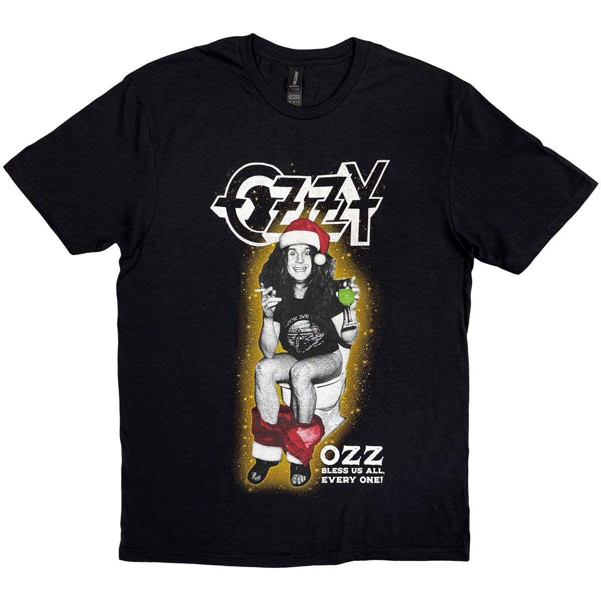 Ozzy Osbourne Unisex T-Shirt: Ozz Bless Us All (Black)