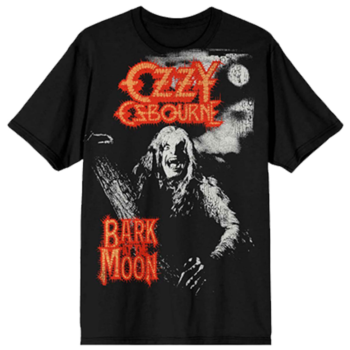 Ozzy Osbourne Unisex T-Shirt: Bark At The Moon Tribute (Black) (Back Print)