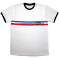 Oasis: 1996 Tour Horizontal Stripes Unisex Ringer T-Shirt (White)