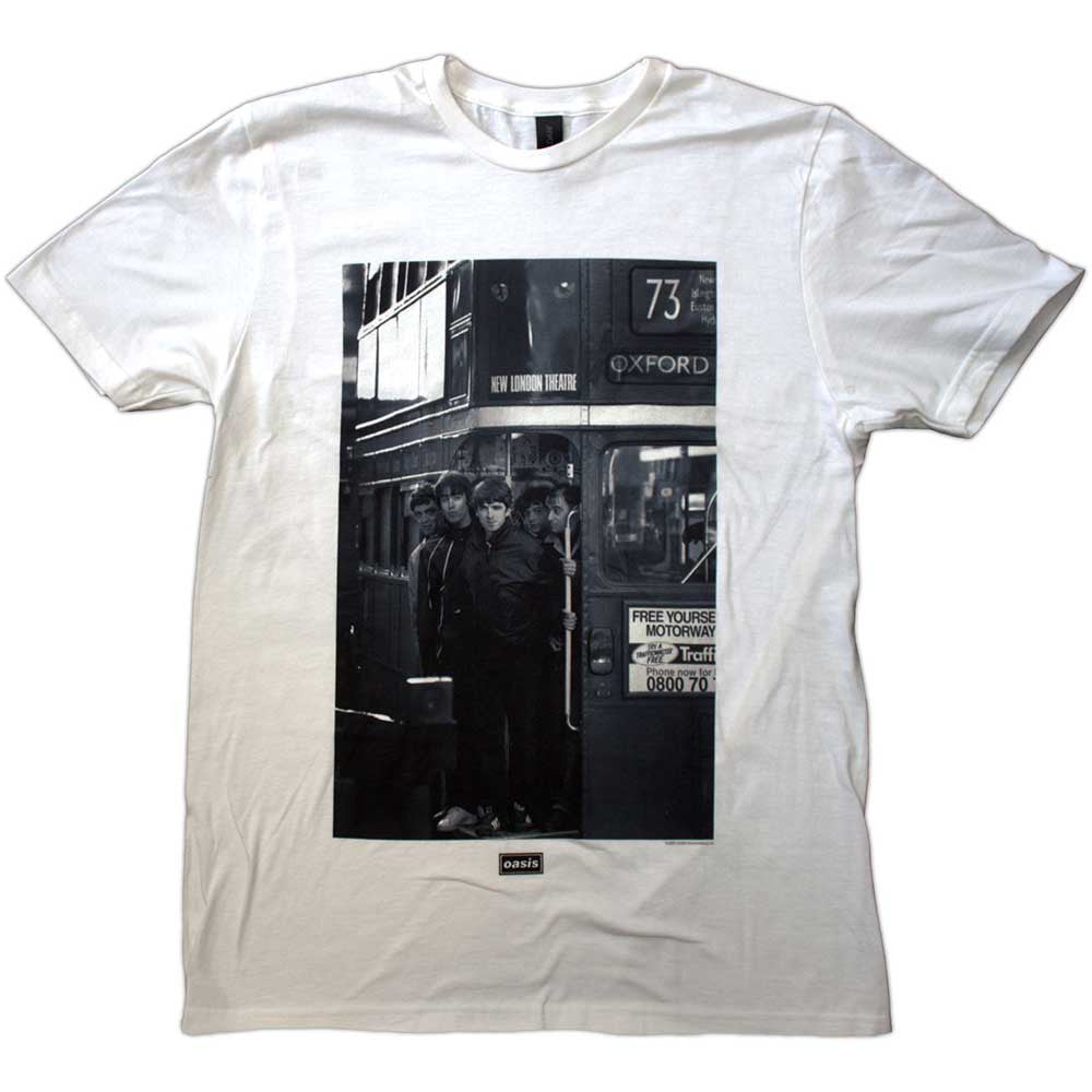 Oasis: London Bus Photo Unisex T-Shirt (White)