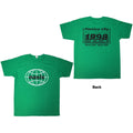 Oasis: 1998 World Tour Unisex T-Shirt - Mexico City (Green) (Back Print)